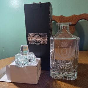 Orrefors Crystal Whiskey Decanter Set